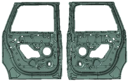 PANEL REAR DOOR INNER RH/LH 零件圖